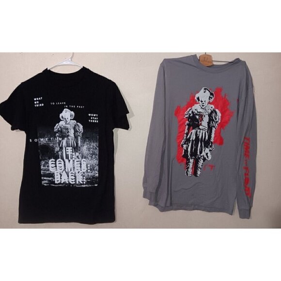 Unbranded Other - Men's Small Lot Of 2 IT Horror Movie Pennywise The Clown Long Sleeve T-shirt